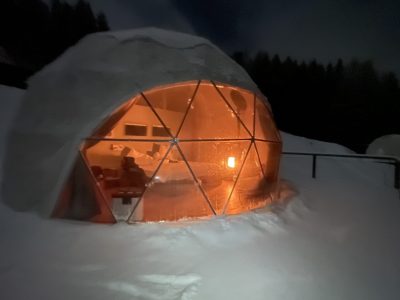 Whitepod-Hotel Martigny: Ein Reissverschluss zum Genuss